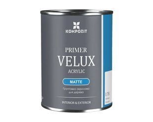 Ґрунт акриловий Kompozit Velux для деревини Білий 0,75 л LM-G-0009 &mdash; фото товару LEMBAR