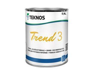 Фарба акрилатна інтер&rsquo;єрна глибокоматова Teknos Trend 3 для стель Біла 0.9 л LM-F-0369 &mdash; фото товару LEMBAR