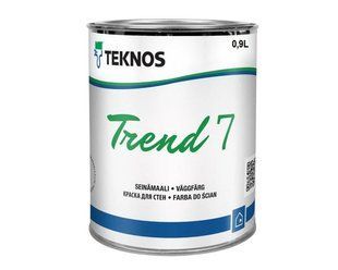 Фарба акрилатна інтер&rsquo;єрна напівматова Teknos Trend 7 для стін і стель Біла 0.9 л LM-F-0372 &mdash; фото товару LEMBAR